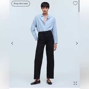 The Perfect Vintage Wide-Leg Jean Black